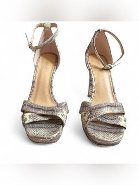 Michael Kors Snake Print Platform Heels